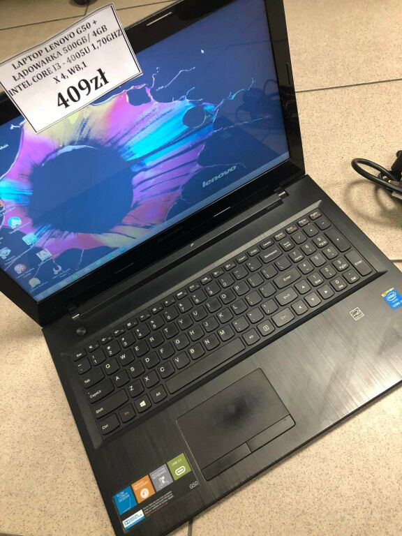 LENOVO G50 500GB/4GB I3 - 4005U 1,70GHZ X 4, W8,1
