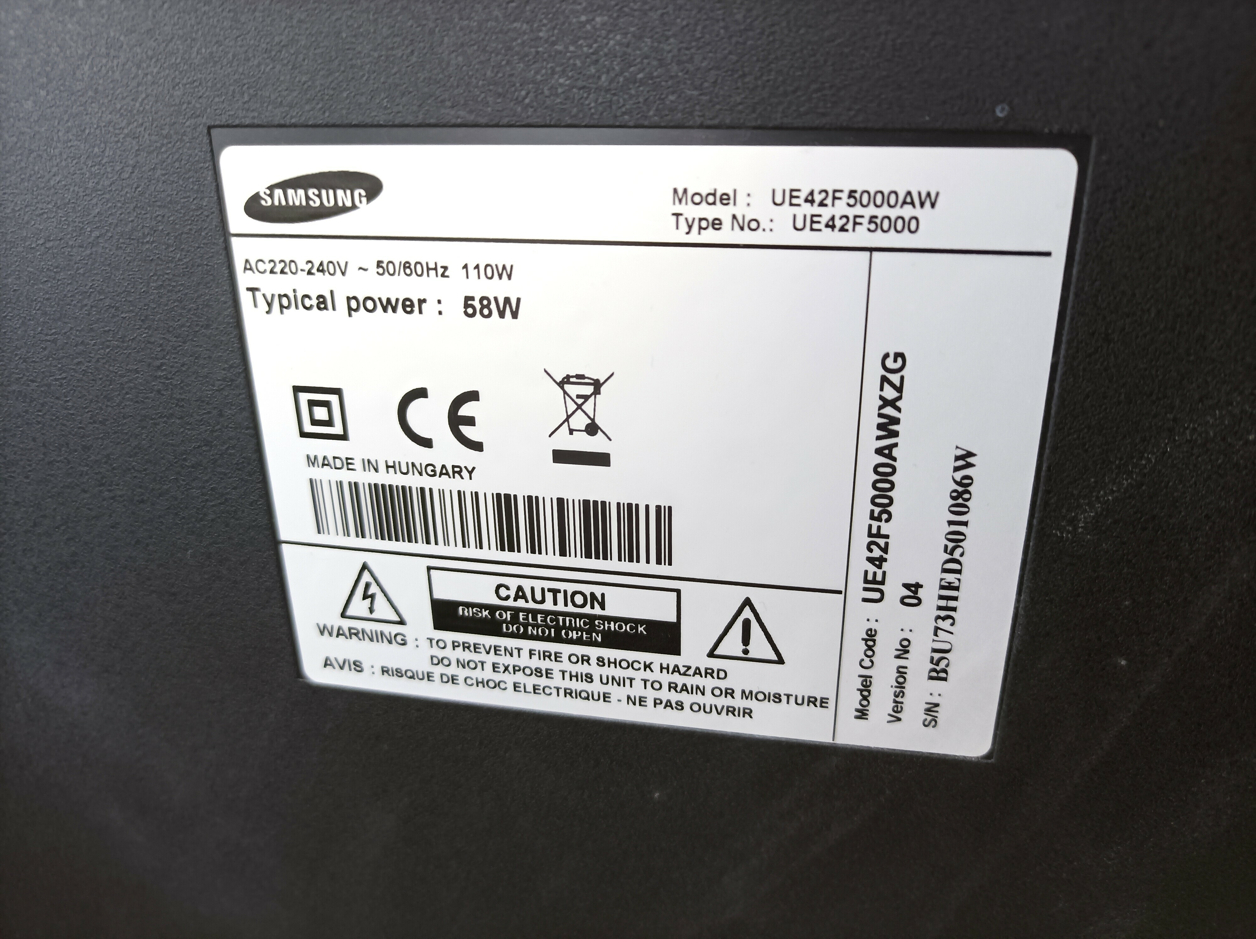 telewizor-samsung-ue42f5000aw-model-ue42f5000aw