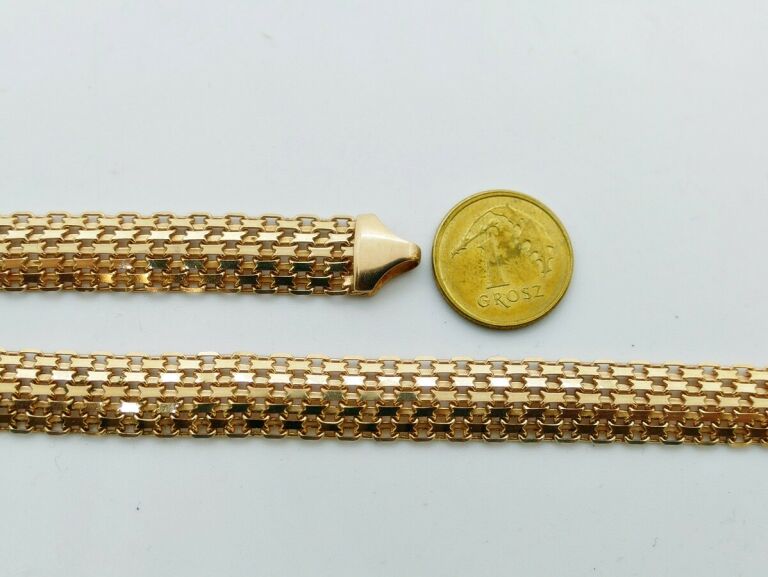 GRUBY ZŁOTY ŁAŃCUSZEK MIDAS - 25,6G - 585 - 48CM
