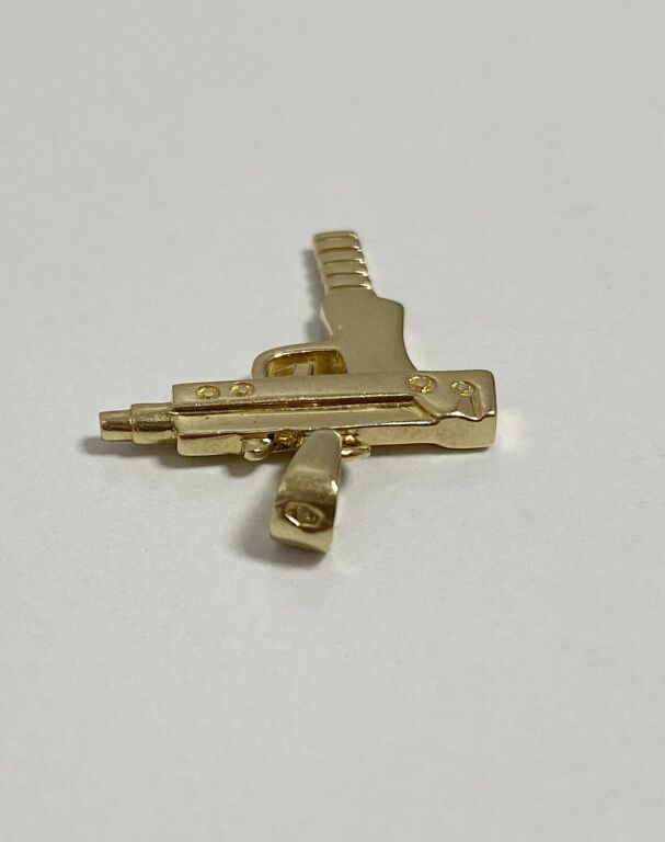 ZŁOTA ZAWIESZKA PISTOLET CT.585