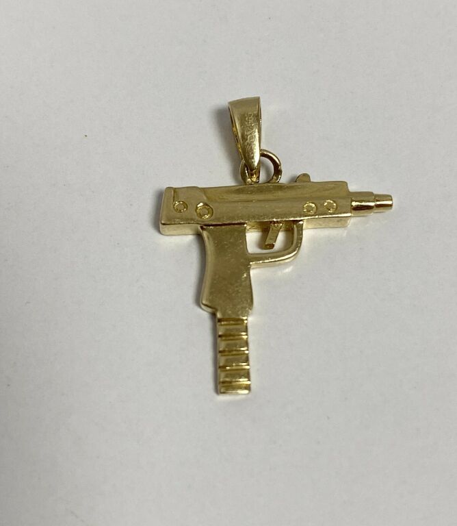 ZŁOTA ZAWIESZKA PISTOLET CT.585