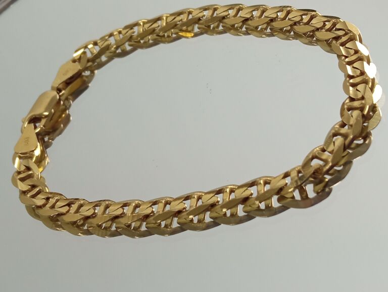 nienoszona-cudowna-zlota-bransoletka-p585-1201g-22cm-ean-gtin-5905220404636