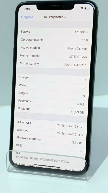 TELEFON IPHONE XS MAX 64GB CZYT.OPIS!!!