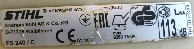 kosa-spalinowa-stihl-fs-240-23km-stan-uzywany