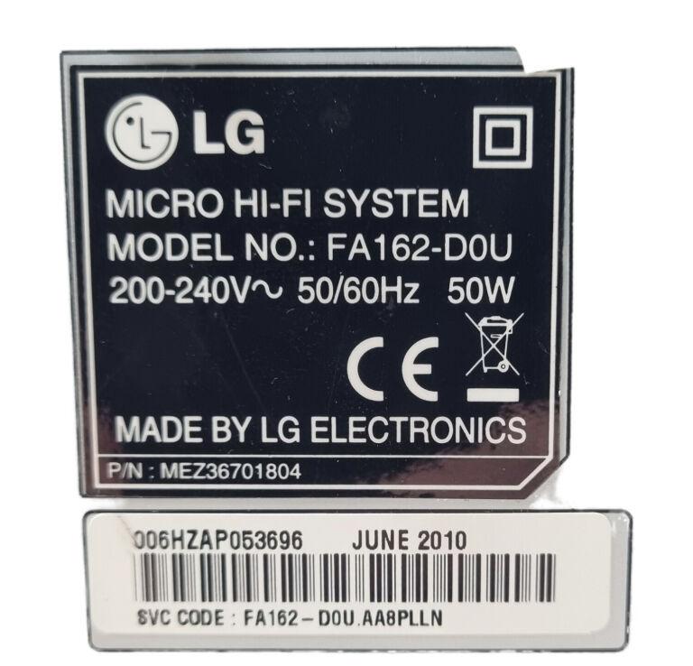 MINIWIEŻA HI-FI LG FA162-DOU 50W CD FM AUX