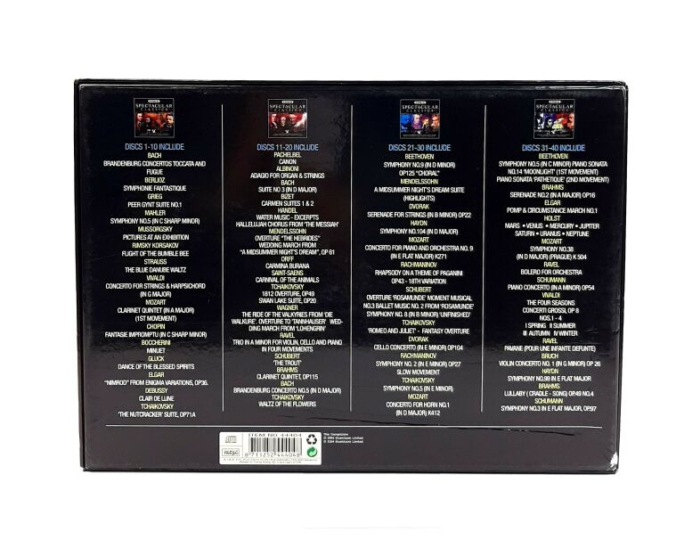 VARIOUS SPECTACULAR CLASSICS 40 CD COLLECTION
