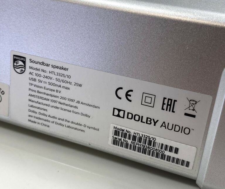 SOUNDBAR PHILIPS HTL3325/10 3.1 300W
