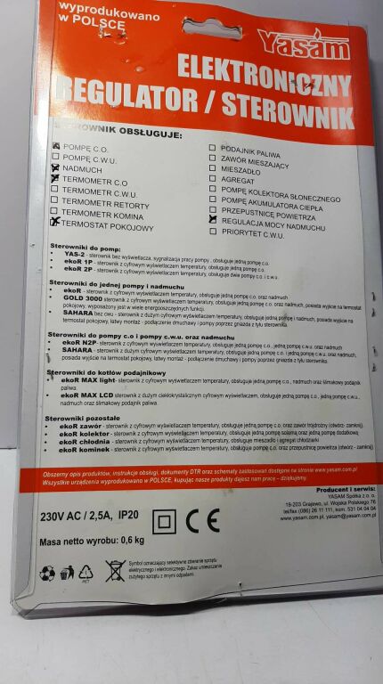 ELEKTRONICZNY REGULATOR YASAM