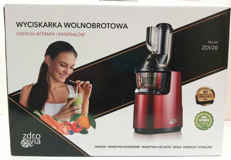 WYCISKARKA WOLNOOBROTOWA ZDROVIA ZDV20 KOMPLET
