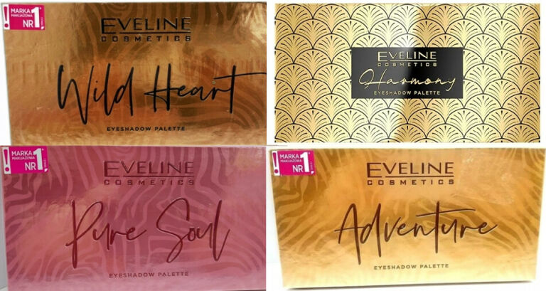 ZESTAW 4 PALET CIENI DO POWIEK EVELINE COSMETICS