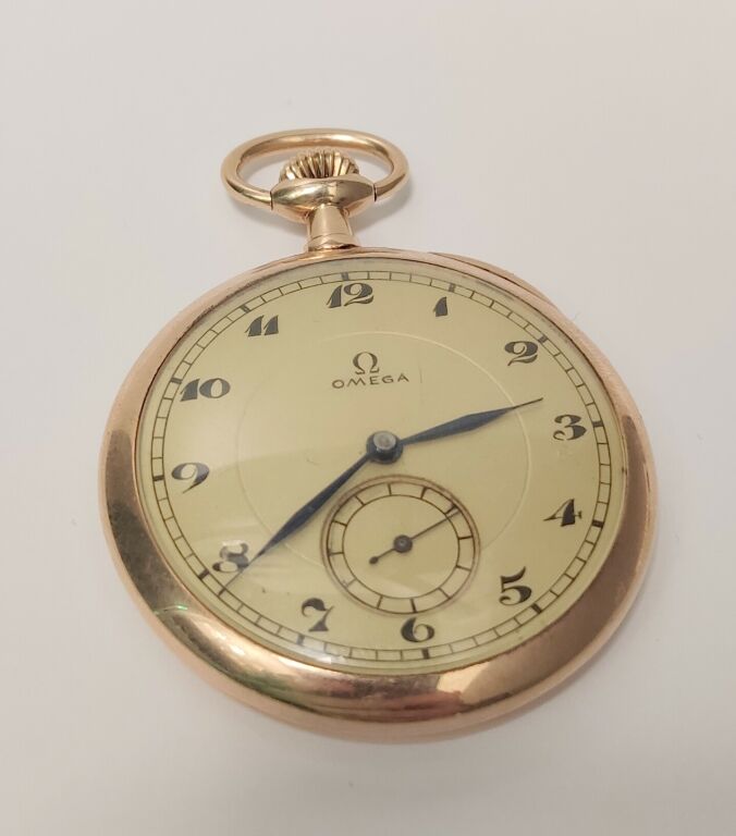 ZŁOTY ZEGAREK OMEGA GRAND PRIX PARIS 1900 14K