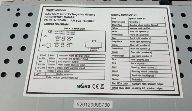 radio-samochodowe-vordon-ac-5201-komplet-okazja-model-ac-5201