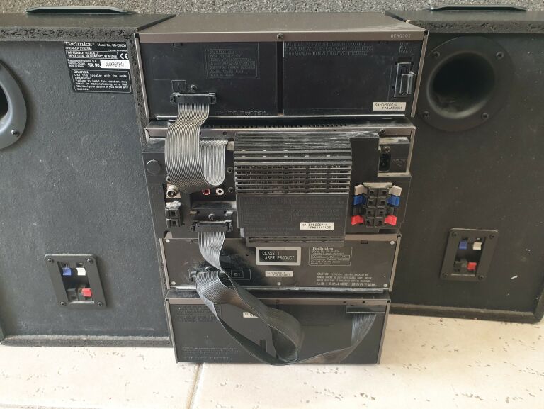 WIEŻA TECHNICS SH-500 + 2 KOLUMNY + KABLE