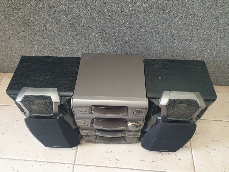 WIEŻA TECHNICS SH-500 + 2 KOLUMNY + KABLE