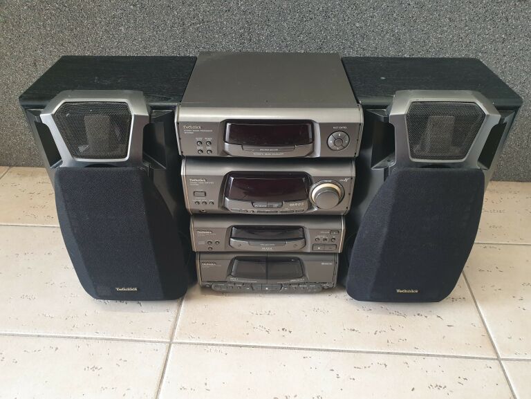 WIEŻA TECHNICS SH-500 + 2 KOLUMNY + KABLE