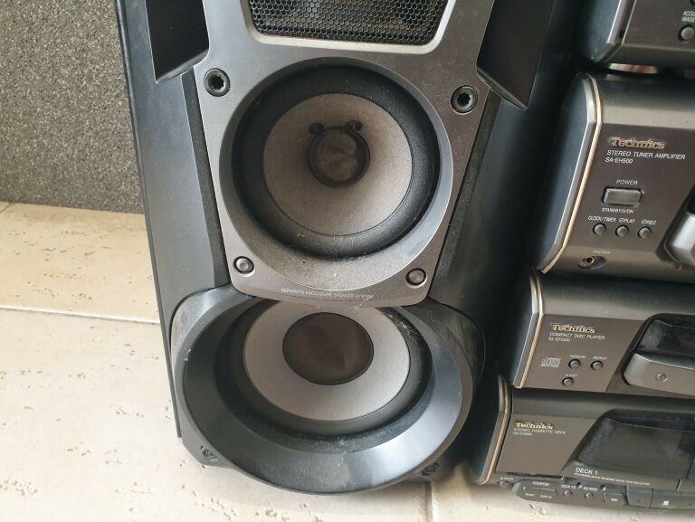 WIEŻA TECHNICS SH-500 + 2 KOLUMNY + KABLE
