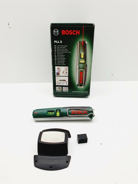 POZIOMICA LASEROWA BOSCH PLL 5 3 603 KOMPLET