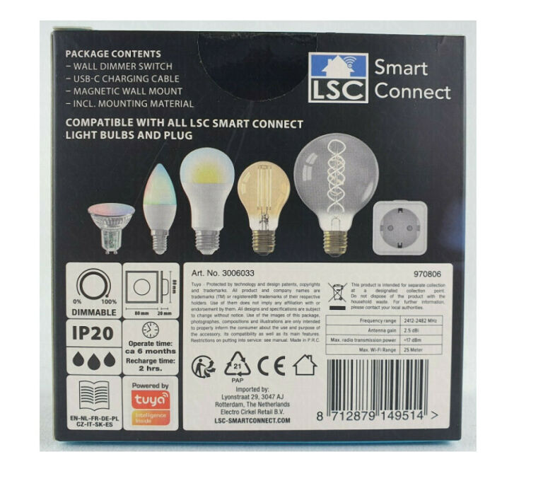LSC SMART DIMMER SWITCH INTELIGENTNY ŚCIEMNIACZ