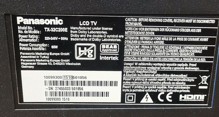 TELEWIZOR PANASONIC TX-32C200E