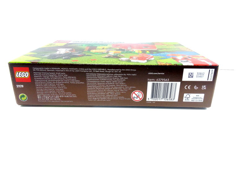 KLOCKI LEGO MINECRAFT THE MUSHROOM HOUSE 21179