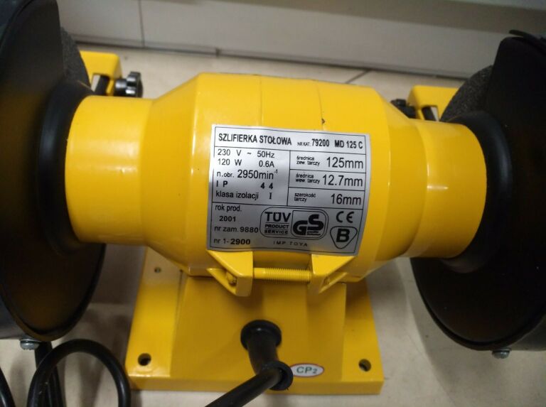 SZLIFIERKA STOŁOWA TOYA 79200 KOMPLET 120W