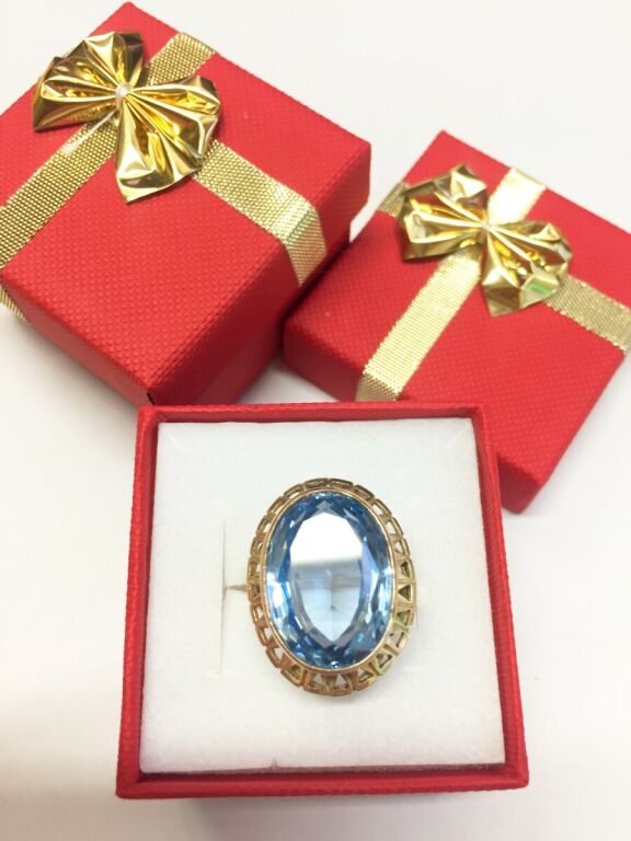 zloty-pierscionek-z-niebieskim-oczkiem-proby-585-stan-uzywany