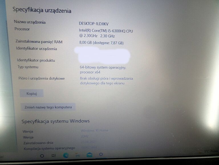 LAPTOP DELL INSPIRON P65F I5/8RAM/256SSD