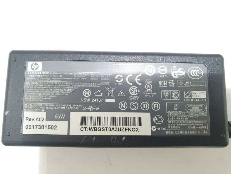 ORYGINALNY ZASILACZ DO LAPTOPA HP 65W