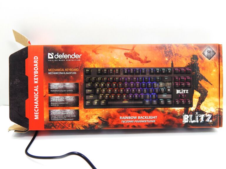 KLAWIATURA MECHANICZNA DEFENDER BLITZ GK-240L