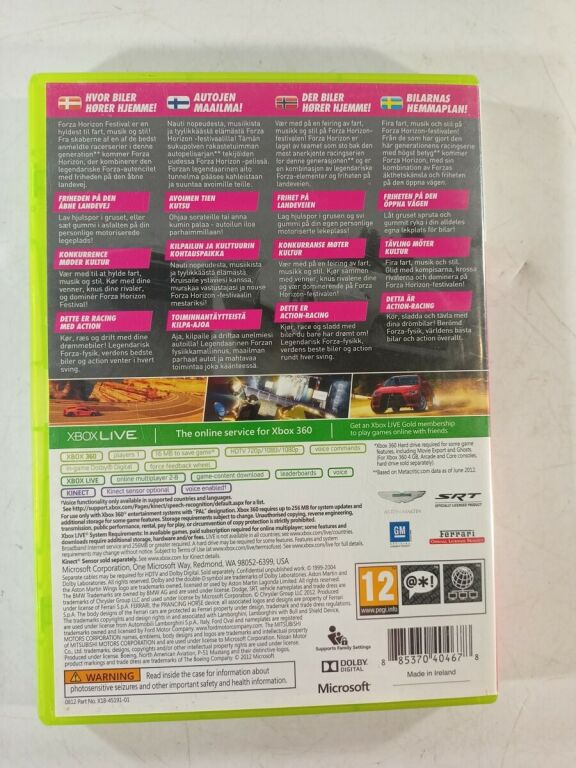 GRA XBOX 360 FORZA HORIZON