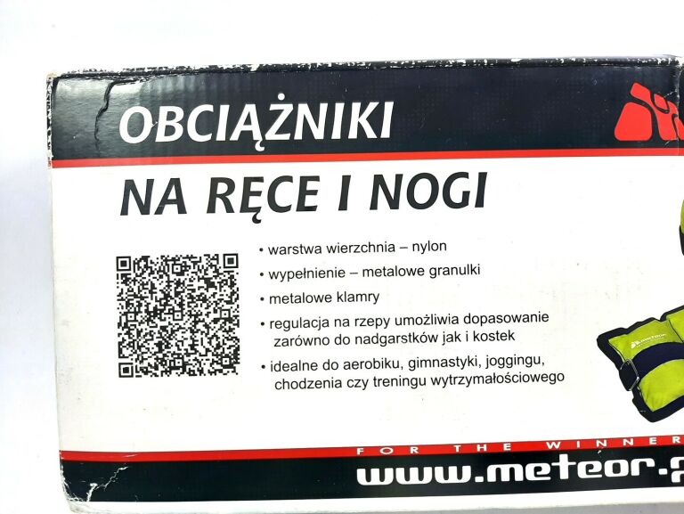 OBCIĄŻNIKI NA RĘCE I NOGI METEOR 2 X 1,5 KG