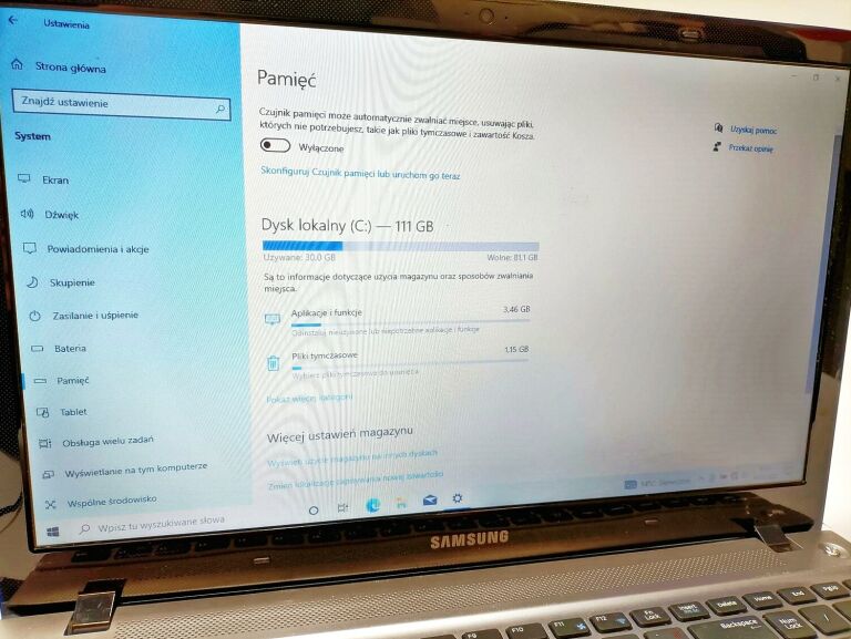 LAPTOP SAMSUNG NP370R5E 120GB/8GB WINDOWS 10HOME