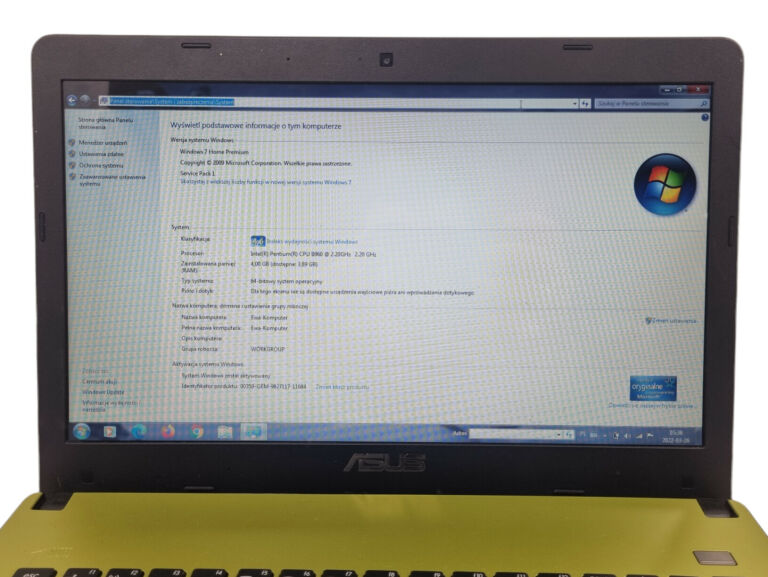 LAPTOP ASUS X401A-WX204V PENTIUM 4GB RAM