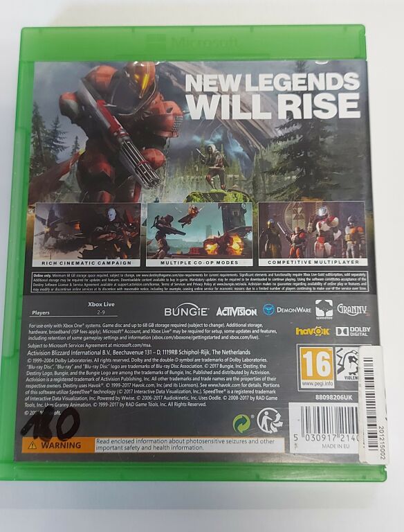 Destiny 2, Activision, Xbox One, 047875880986 