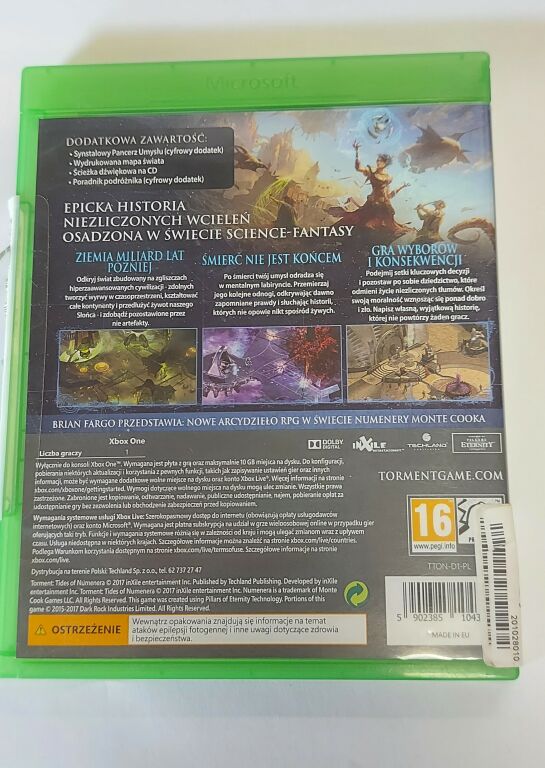 TORMENT XBOX ONE DAY OF EDITION
