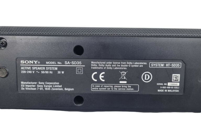 SOUNDBAR SONY HT-SD35 CZARNY 2.1