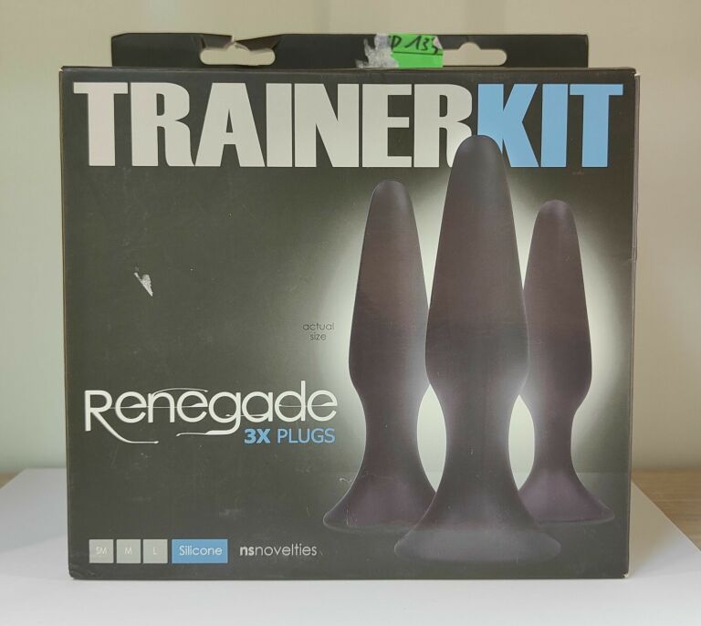 3 KORKI ANALNE TRAINERKIT RENEGADE CZARNE,ZOBACZ!