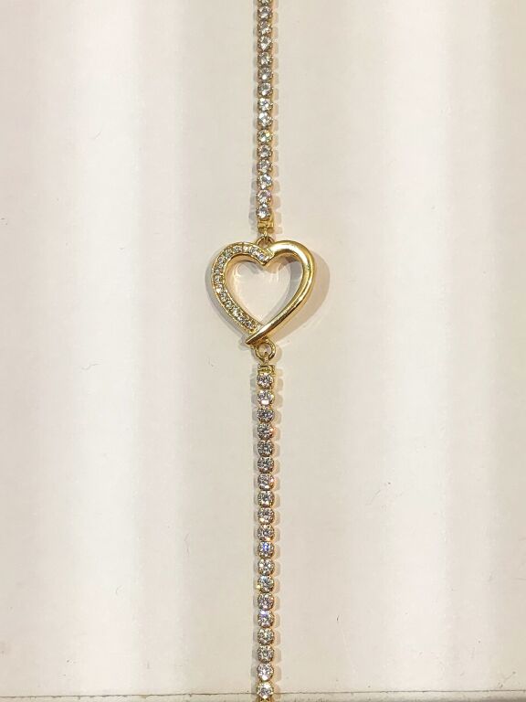 przepiekna-zlota-bransoletka-z-sercem-pr-585-185-cm-kilinskiego-16-sokolow-podlaski