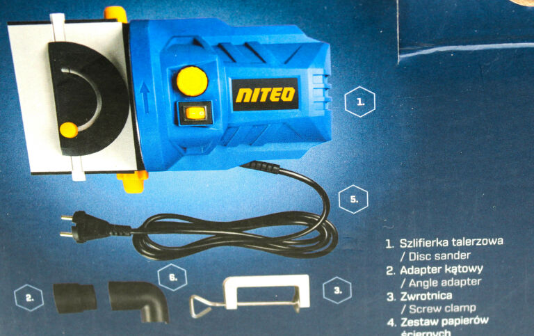 SZLIFIERKA NITEO TOOLS TALERZOWA STOŁOWA 140W