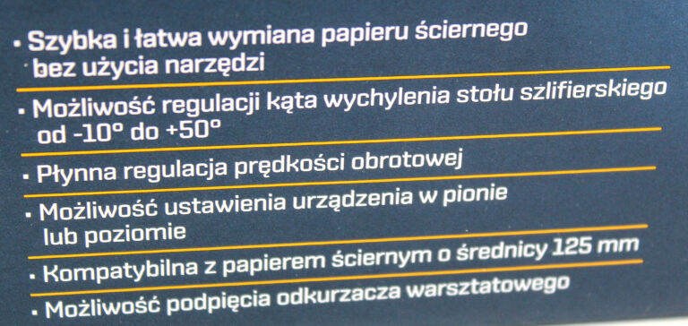 SZLIFIERKA NITEO TOOLS TALERZOWA STOŁOWA 140W