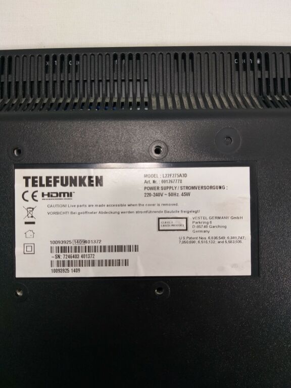 TELEEWIZOR TELEFUNKEN L22F275A3D