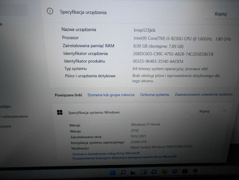 LAPTOP HUAWEI MATEBOOK MRC-WX0 I5 WIN11 POLECAMY