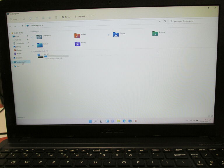 LAPTOP ASUS F543M 256GB SSD/4GB/CELERON N4000