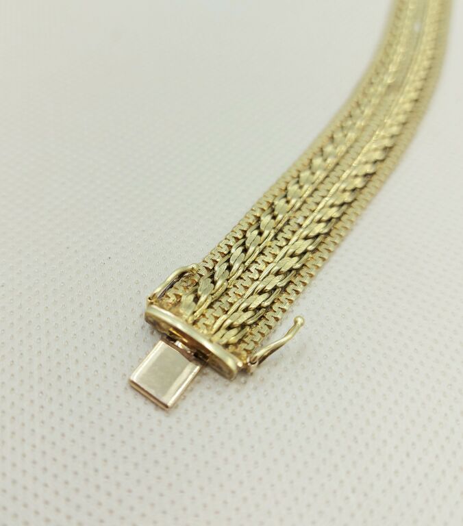 ZŁOTA BRANSOLETKA PR:585(14K) W:24,4G DŁ:18,5CM