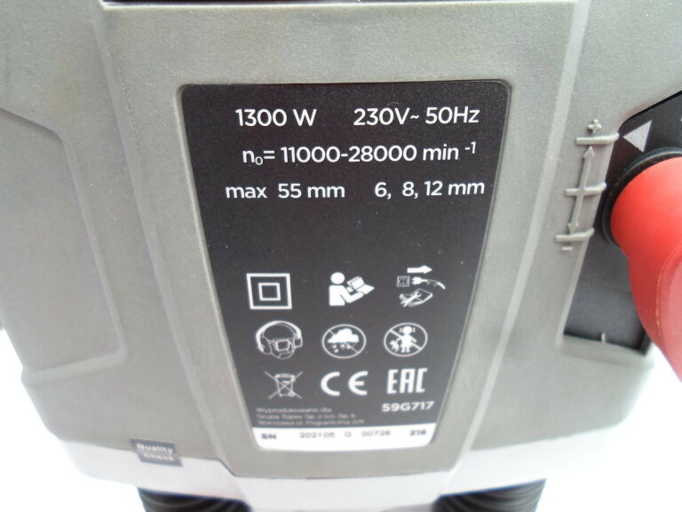 FREZARKA GÓRNOWRZECIONOWA GRAPHITE 59G717