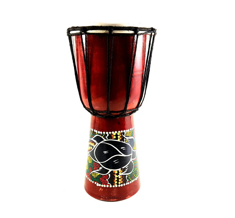 DJEMBE KOLOROWY RĘCZNIE ROBIONY BĘBEN