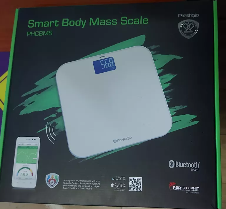 WAGA ŁAZIENKOWA PRESTIGIO SMART BODY WEIGHT SCALE