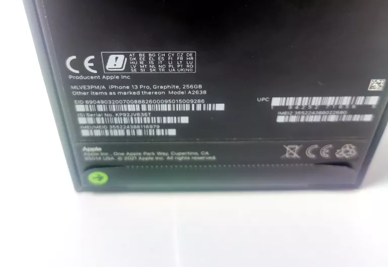 TELEFON APPLE IPHONE 13 PRO 256GB