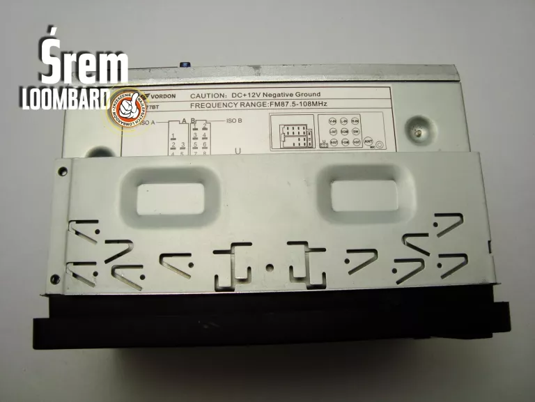 UŻYWANE RADIO SAMOCHODOWE VORDON HT-877BT