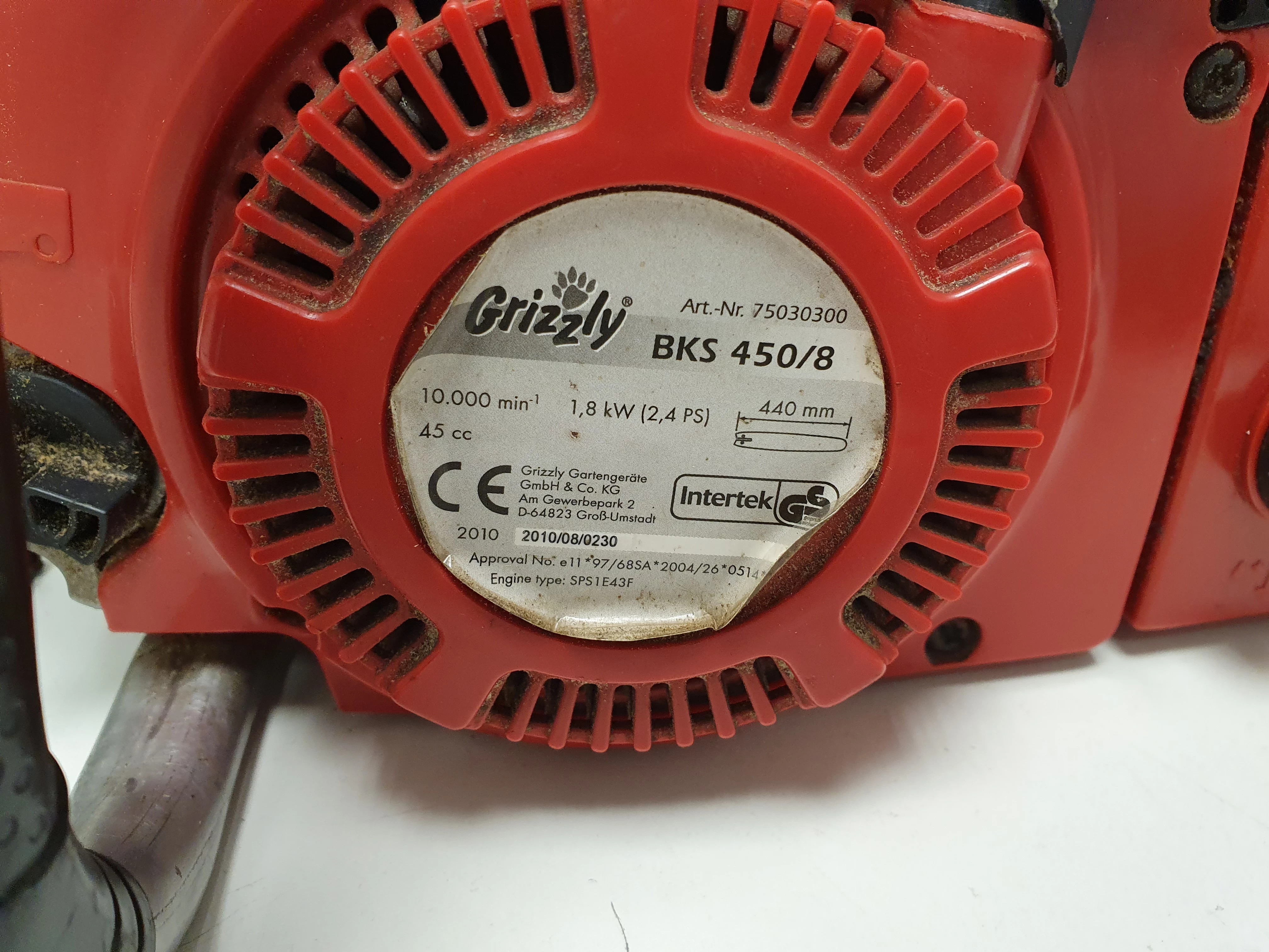 pilarka-spalinowa-grizzly-bks450-stan-uzywany